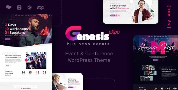 GenesisExpo Business Events & Conference WordPress Theme