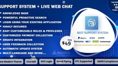 Support System-Live Web Chat & Client Desk & Ticket Help Desk